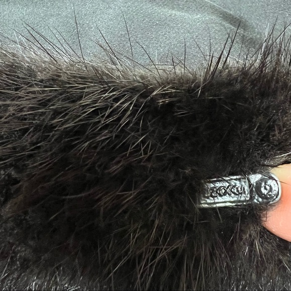 Hudson’s Fur Salon Women’s Long Brown/Black Genuine Mink Coat - Picture 7 of 12